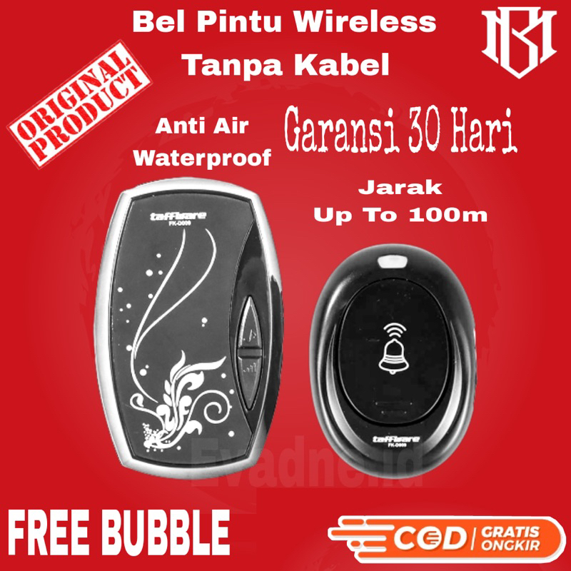 Jual Bel Bell Pintu Rumah Kantor Wireless Tanpa Kabel Nirkabel