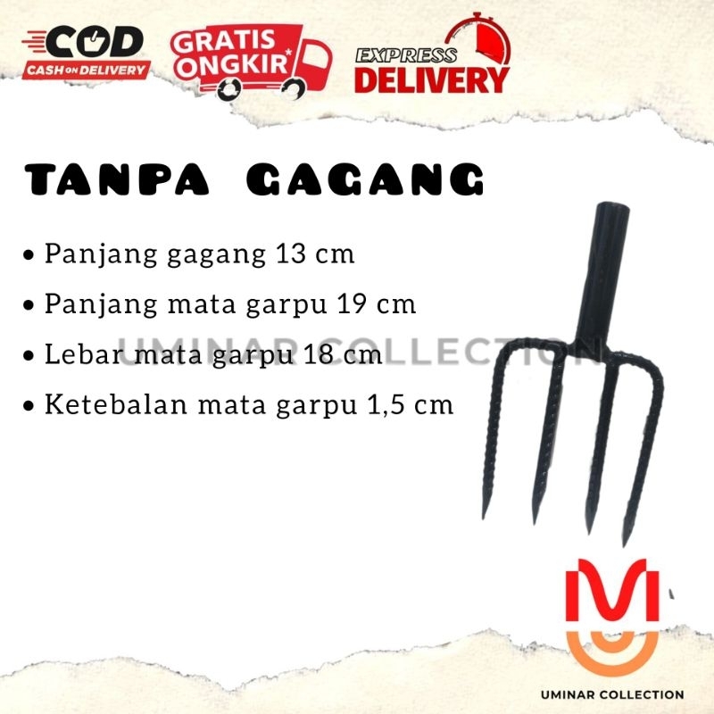 Jual Garpu Injak Tanah Garpu Tanah Baja Ulir Gigi 4 TERMURAH Shopee