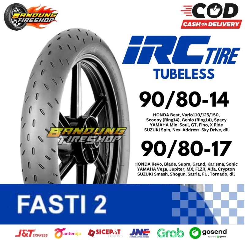 Jual Irc Fasti Tubeless Soft Compound Ban Luar Balap