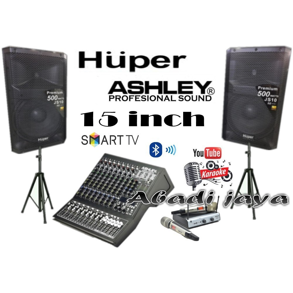 Jual Paket Sound System Huper Js10 Ashley King 8 Note 15 Inch Original