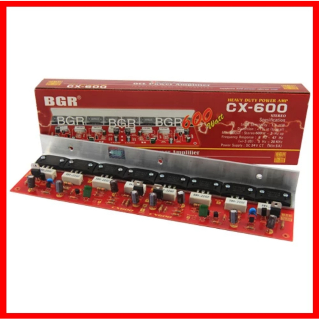 Jual Kit Power Amplifier CX 600 Stereo Shopee Indonesia