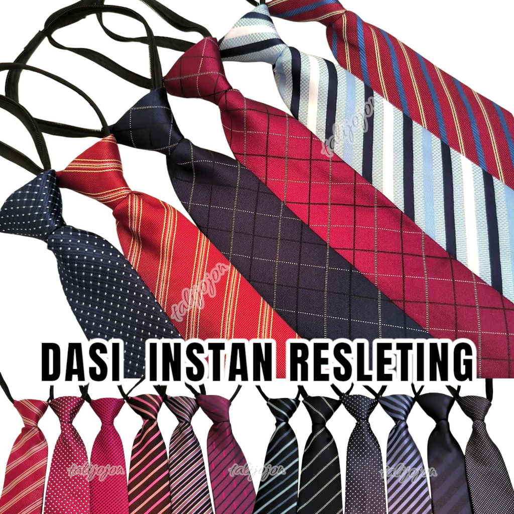 Jual Dasi Panjang Pria DASI INSTANT Dasi Pria Dasi Resleting Dasi Motif