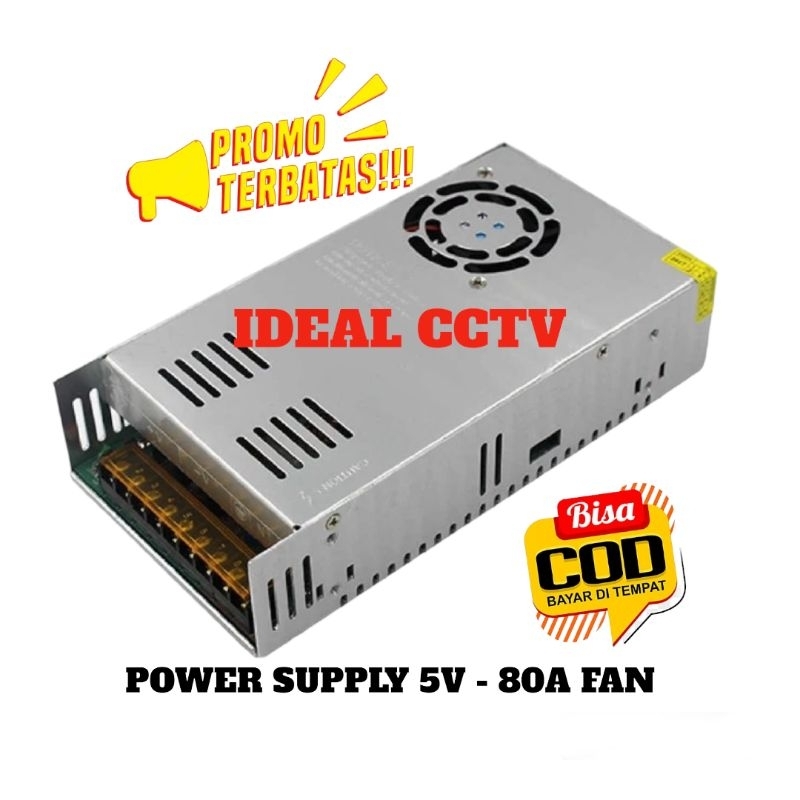 Jual Switching Power Supply PSU 5V 80A High Quality 5 Volt 80 Ampere