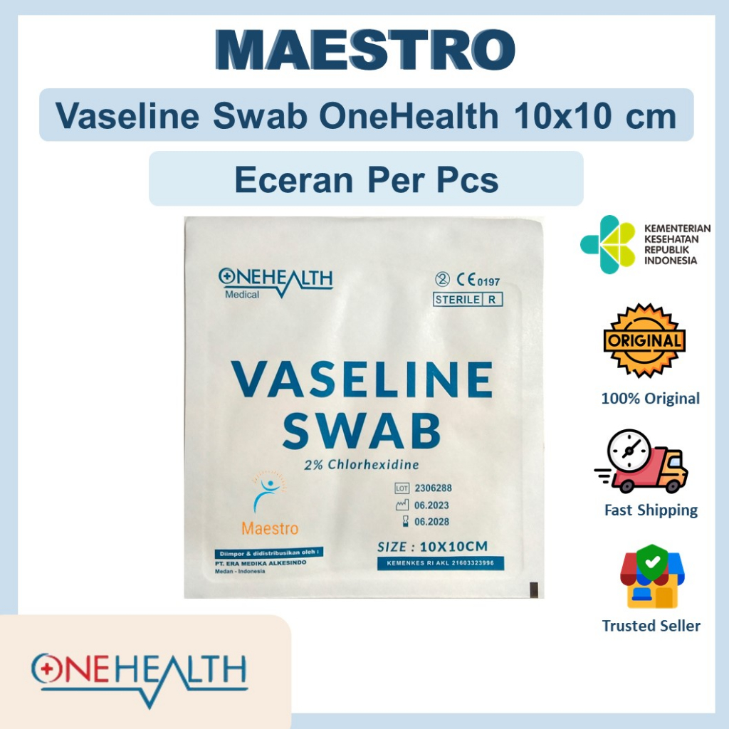 Jual Vaseline Swab Onehealth Cm X Cm X Cm Gauze Kasa Jaring