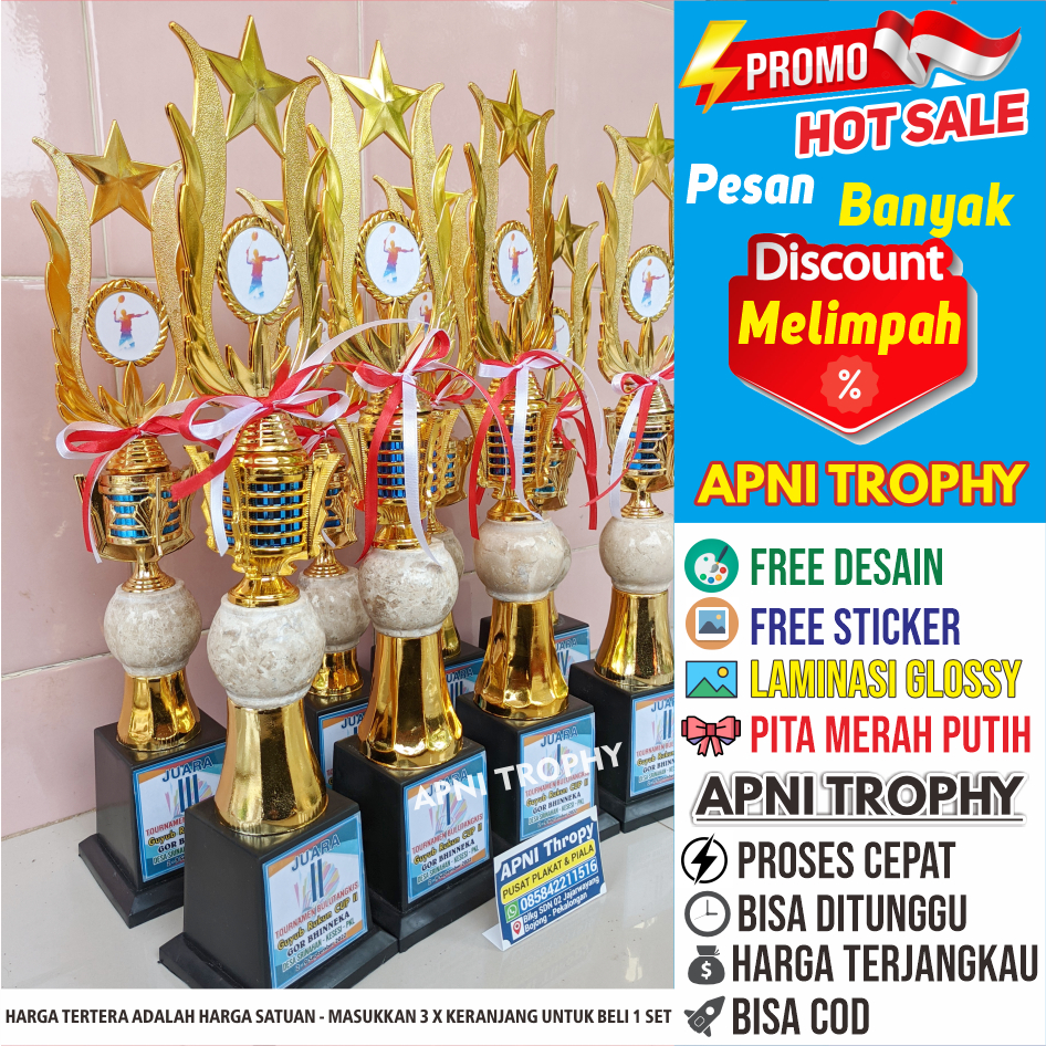 Jual Piala Lomba An Set Bahan Marmer Trophy Juara Gratis