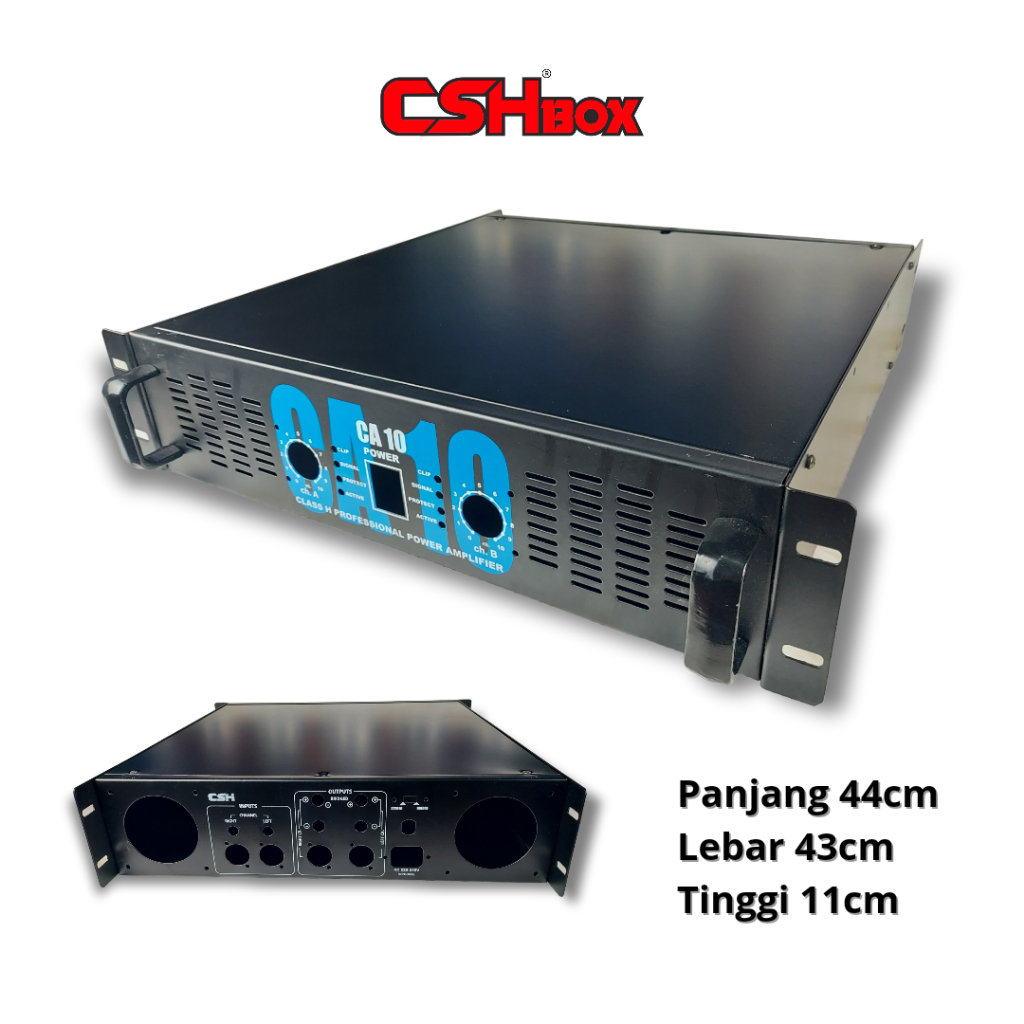 Jual Box Power Amplifier CSH Seri CA 10 Box 2u 2 Channel Shopee