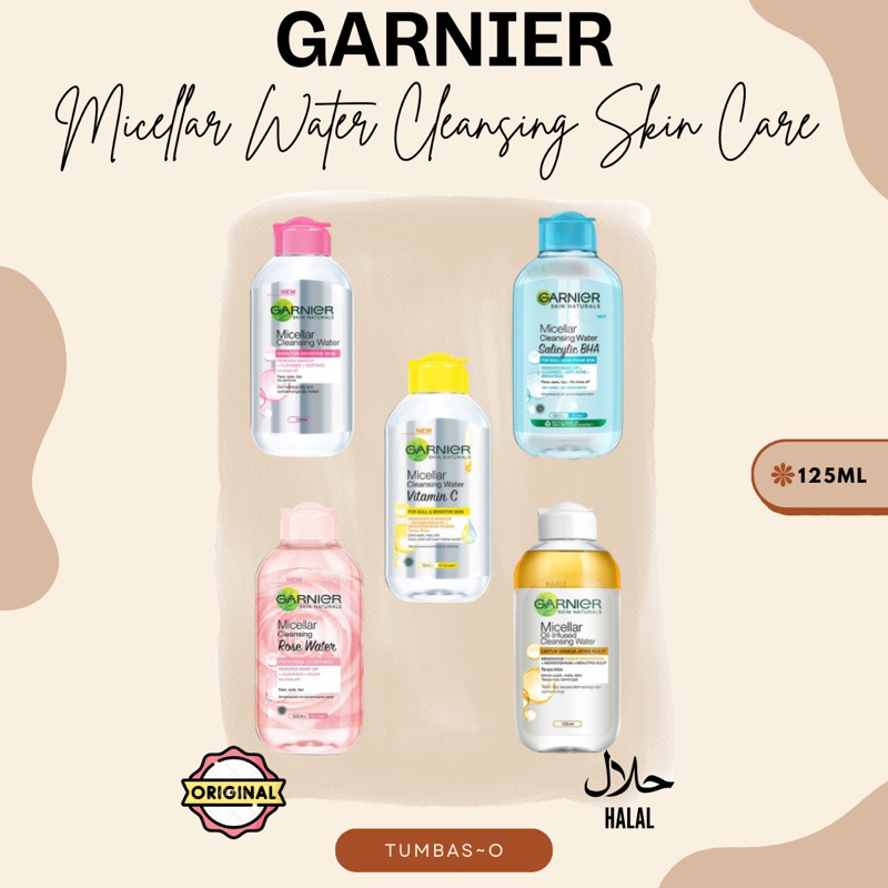 Jual Garnier Micellar Cleansing Water 125ml Pink Salicylic