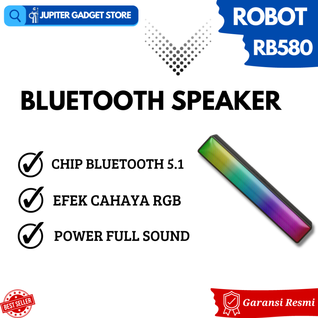 Jual Robot Rb Speaker Bluetooth Soundbar Speaker Powerful Stereo Rgb