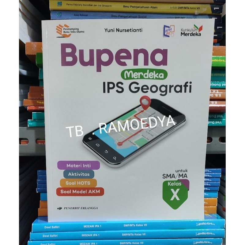 Jual Buku Bupena Ips Geografi Sma Ma Kelas X Kurikulum Merdeka Erlangga