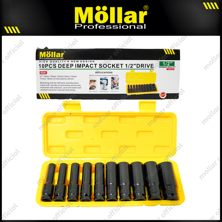 Jual Mollar B Pcs Deep Impact Socket Sok Set Mata Shock