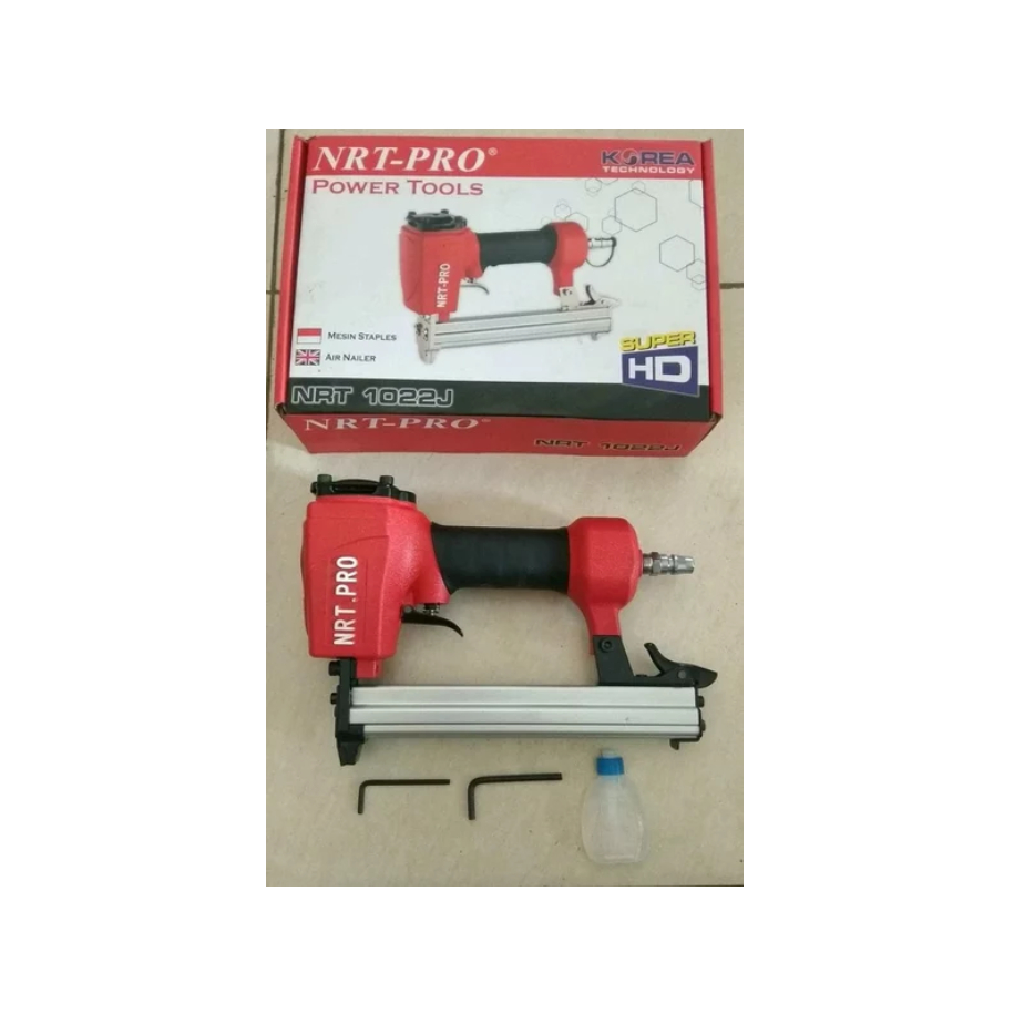 Jual Mesin Air Nailer 1022J NRT PRO Staples Angin Tembak Paku 1022