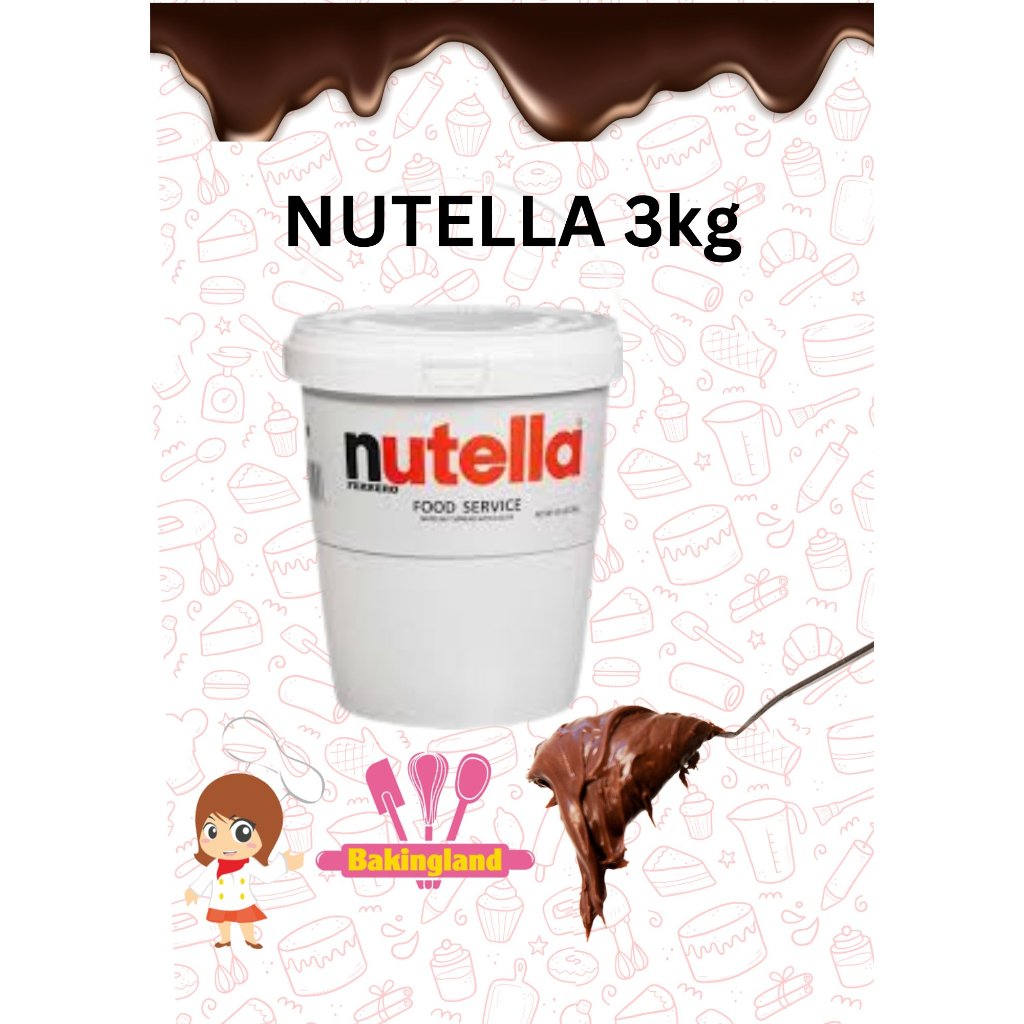 Jual Selai Cokelat Hazelnut Nutella 3kg Shopee Indonesia