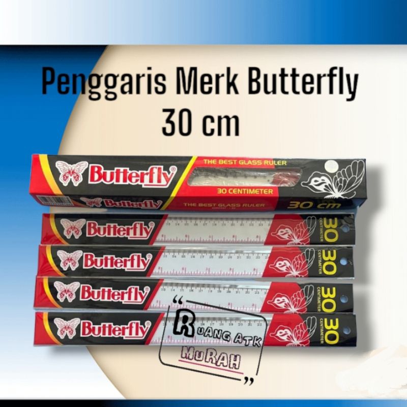 Jual Butterfly Penggaris Cm Penggaris Plastik Cm Shopee Indonesia