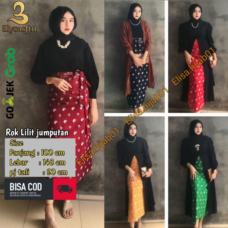 Jual Rok Lilit Bawahan Wanita Premium Jarik Lilit Jumputan Shopee