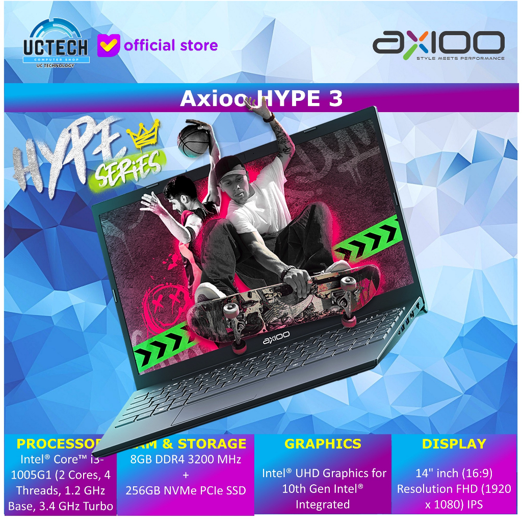 Jual Axioo Mybook Hype Core I G Gb Ram Gb Nvme Fhd