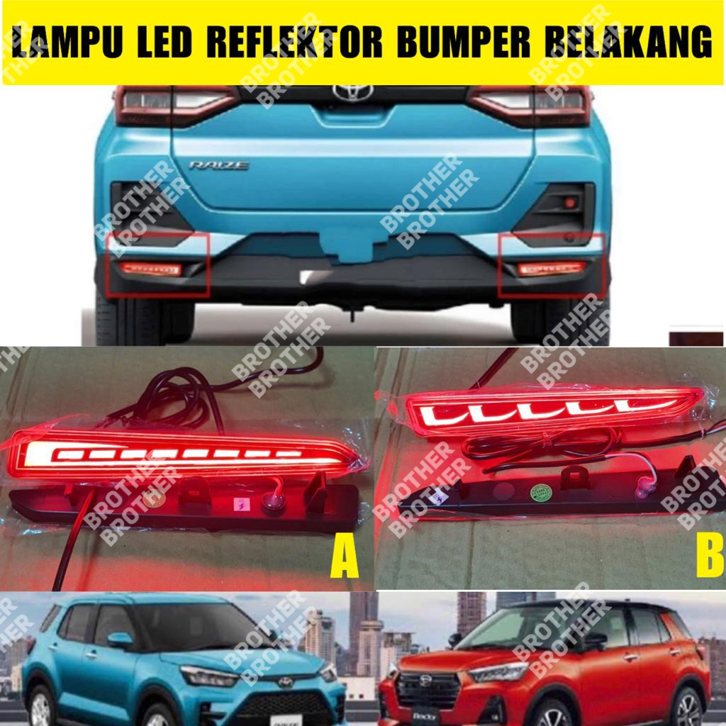 Jual Lampu Reflektor Bumper Belakang Raize Rocky Mata