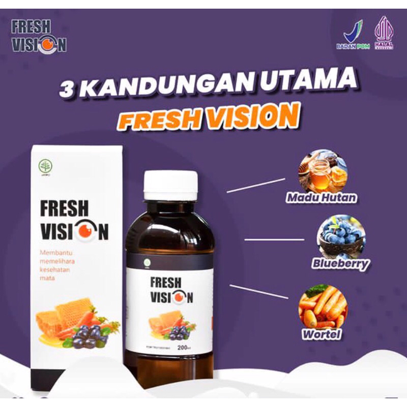 Jual MADU MATA FRESH VISION BANTU ATASI MATA MINUS PENGLIHATAN BURAM