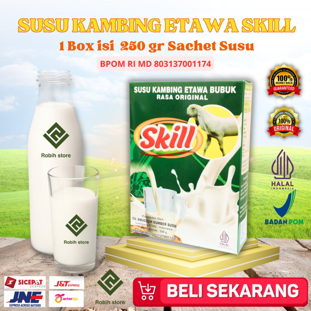 Jual Susu Kambing Etawa Skill Original 1 Box Isi 250 Gram Bukan