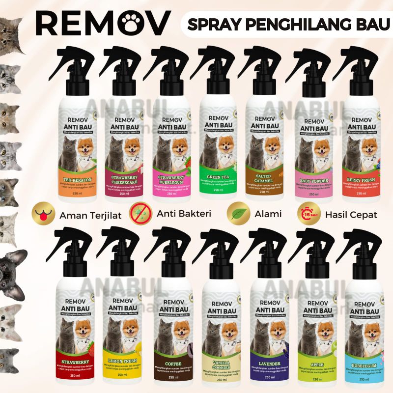 Jual Spray Penghilang Bau Pet Odor Remov 250 Ml Bau Kotoran Hilang