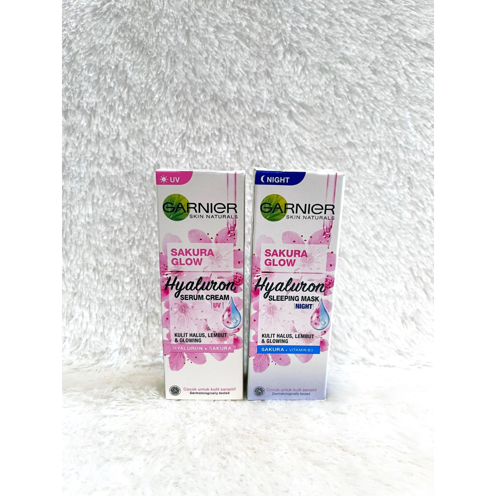 Jual Garnier Sakura Glow Hyaluron Serum Cream Uv Ml Sakura Glow