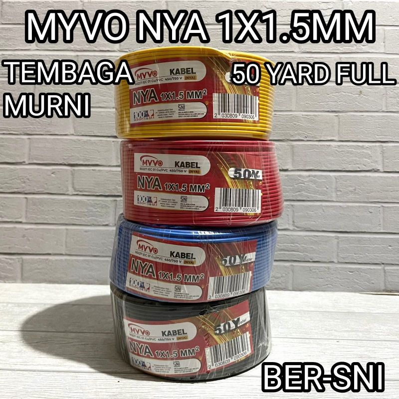 Jual Myvo Kabel Nya Mm Tembaga Murni Full Sni Lmk Roll Yard