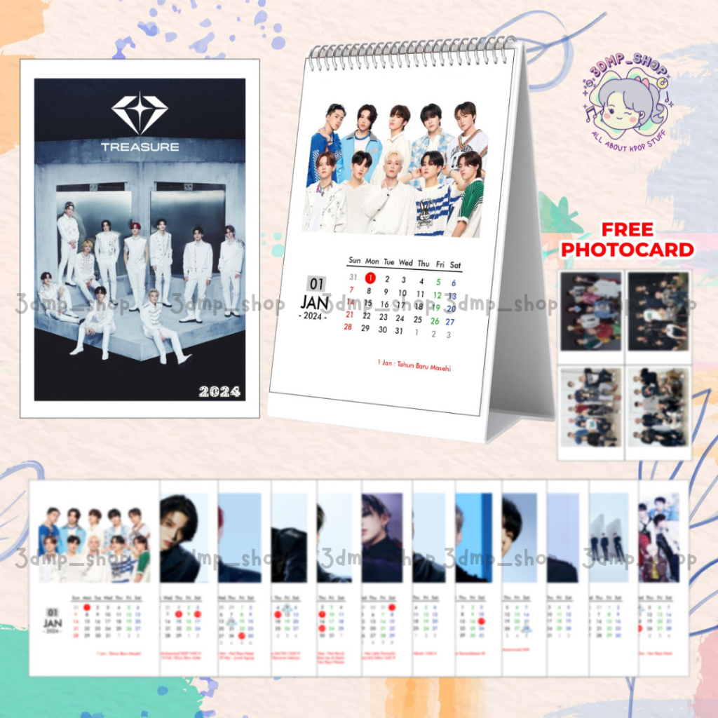 Jual KALENDER DUDUK 2024 KPOP TREASURE Shopee Indonesia