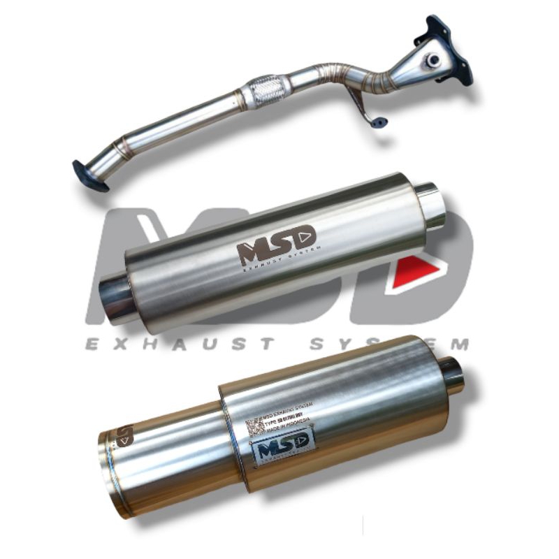 Jual Msd Full Set Downpipe Frontpipe Muffler Resonator Knalpot Mobil