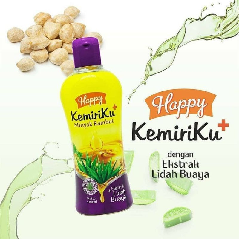 Jual Happy Kemiriku Lidah Buaya Minyak Rambut Ml Kemiriku Hair Oil