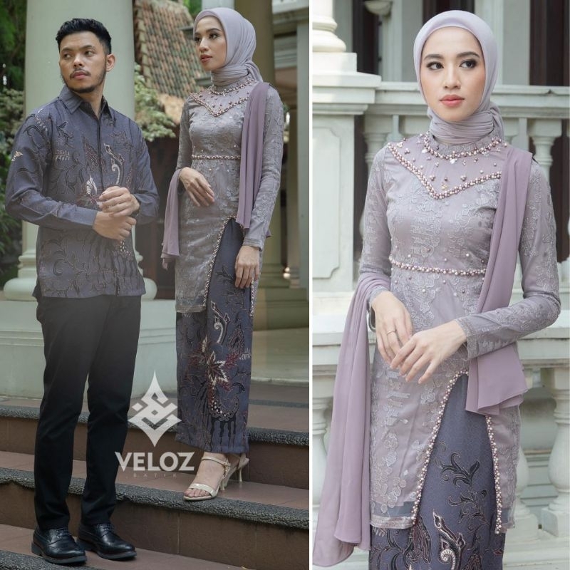 Jual Batik Kebaya Couple Hana Kebaya Wisuda Set Tunik Lamaran Tunangan