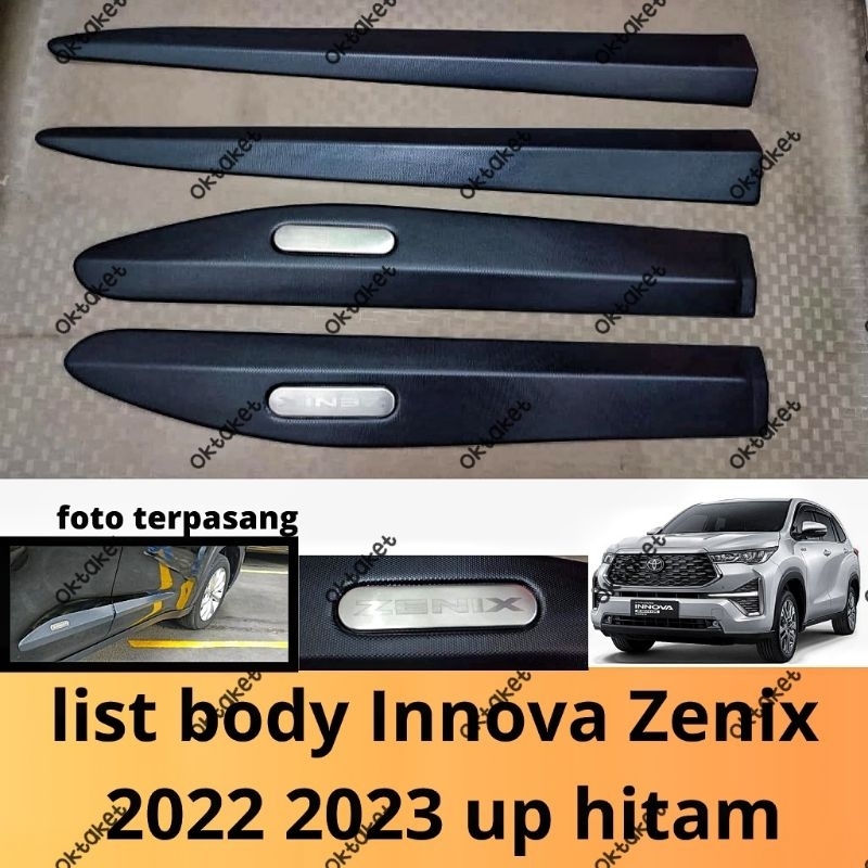 Jual List Body Samping Innova Zenix Hitam Shopee Indonesia