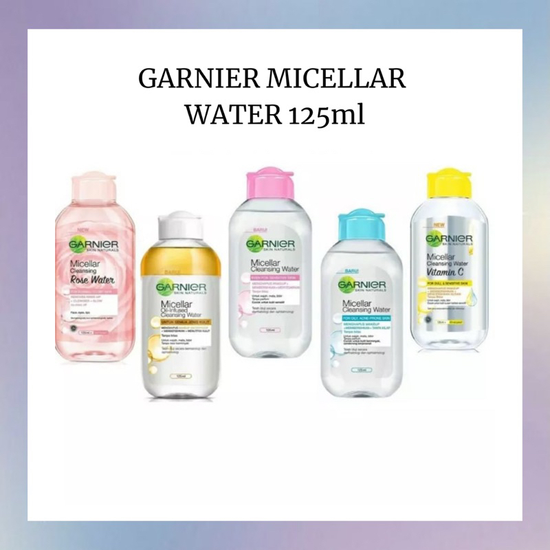 Jual Garnier Micellar Water Pink Biru Vitamin C Rose Water 125ml