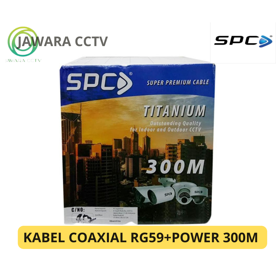 Jual Kabel Coaxial Cctv Rg Spc Titanium Power Meter Shopee