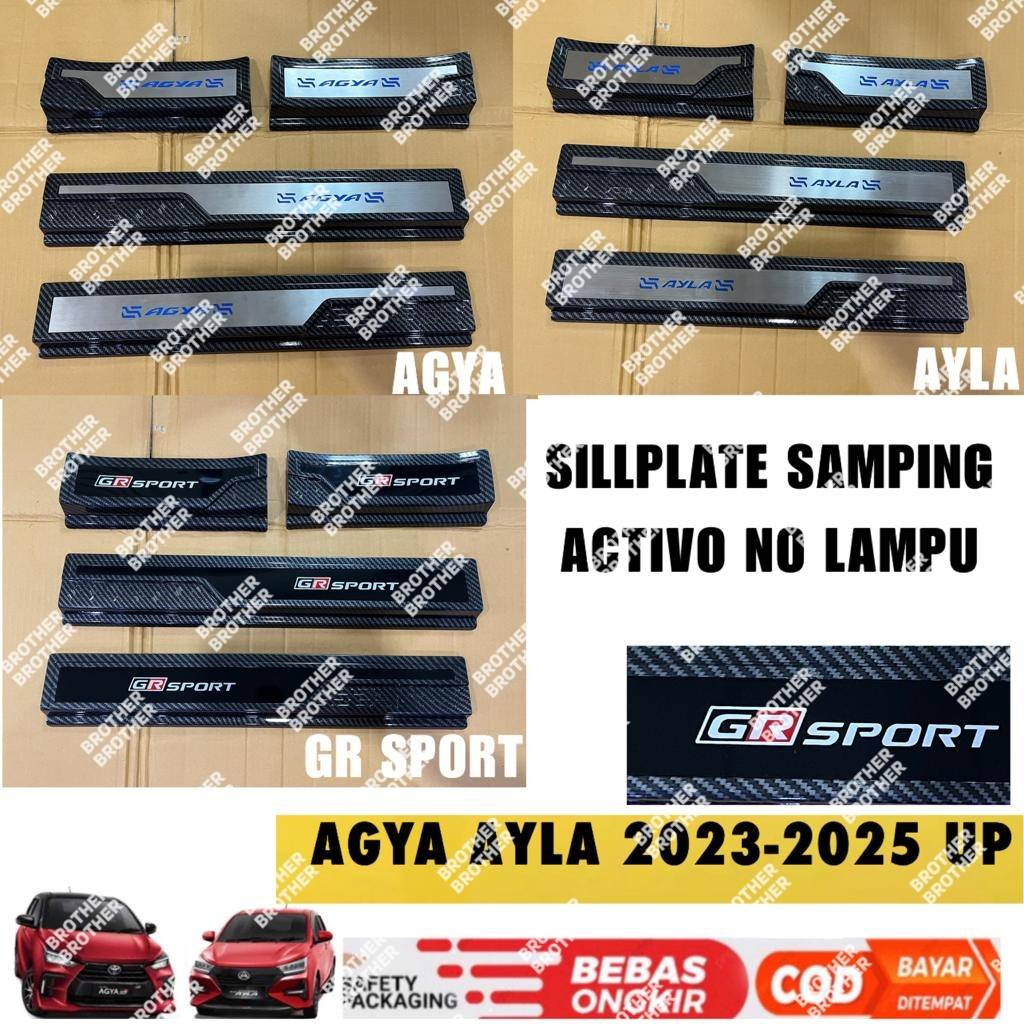 Jual Sillplate Samping Agya Ayla 2023 2024 2025 2026 Activo Carbon