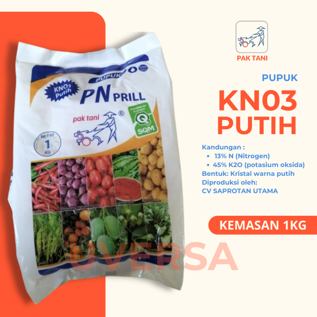 Jual Pupuk Kn Putih Pn Prill Pak Tani Kemasan Pabrik Kg Shopee