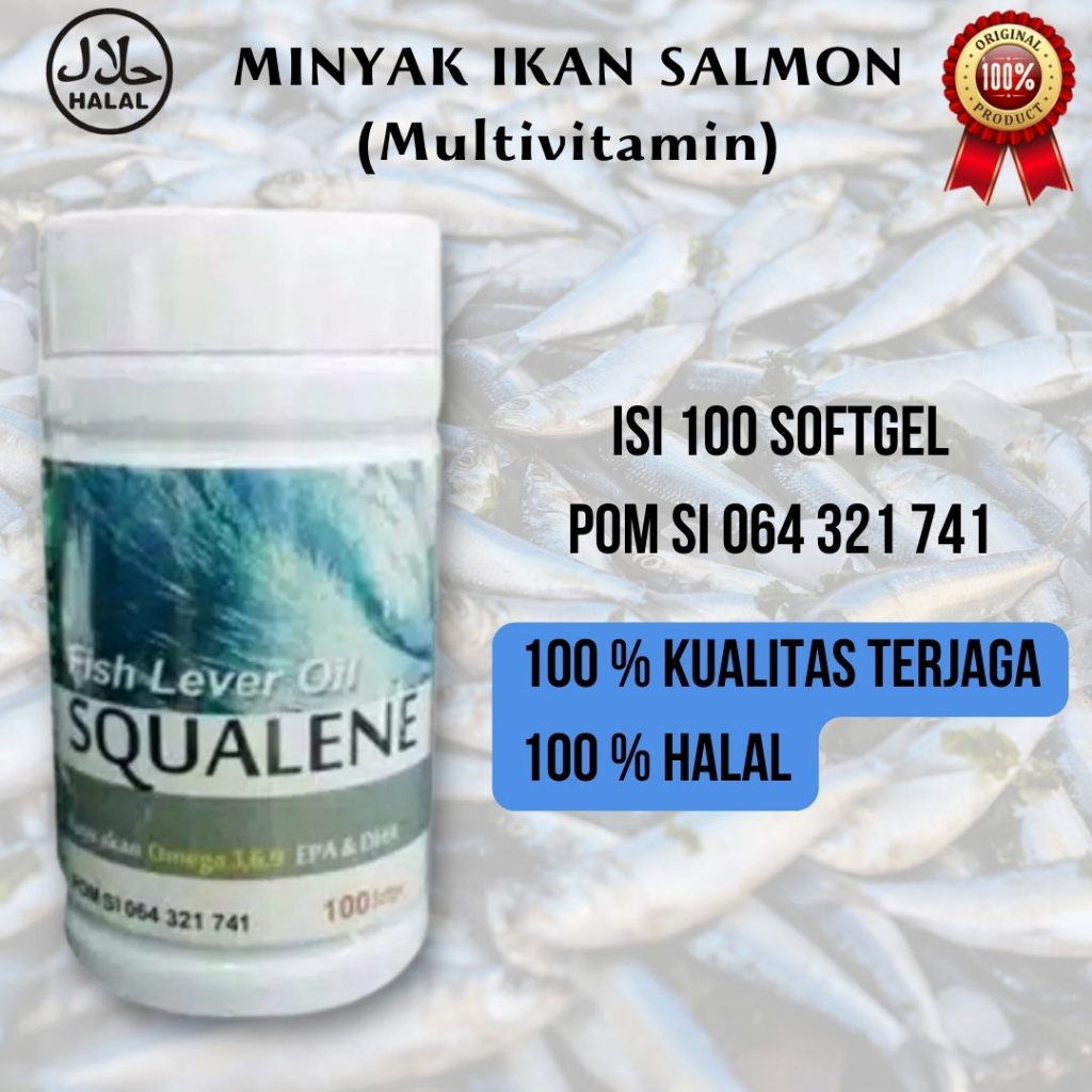 Jual Minyak Ikan Salmon Softgel Squalene Salmon Fish Kapsul