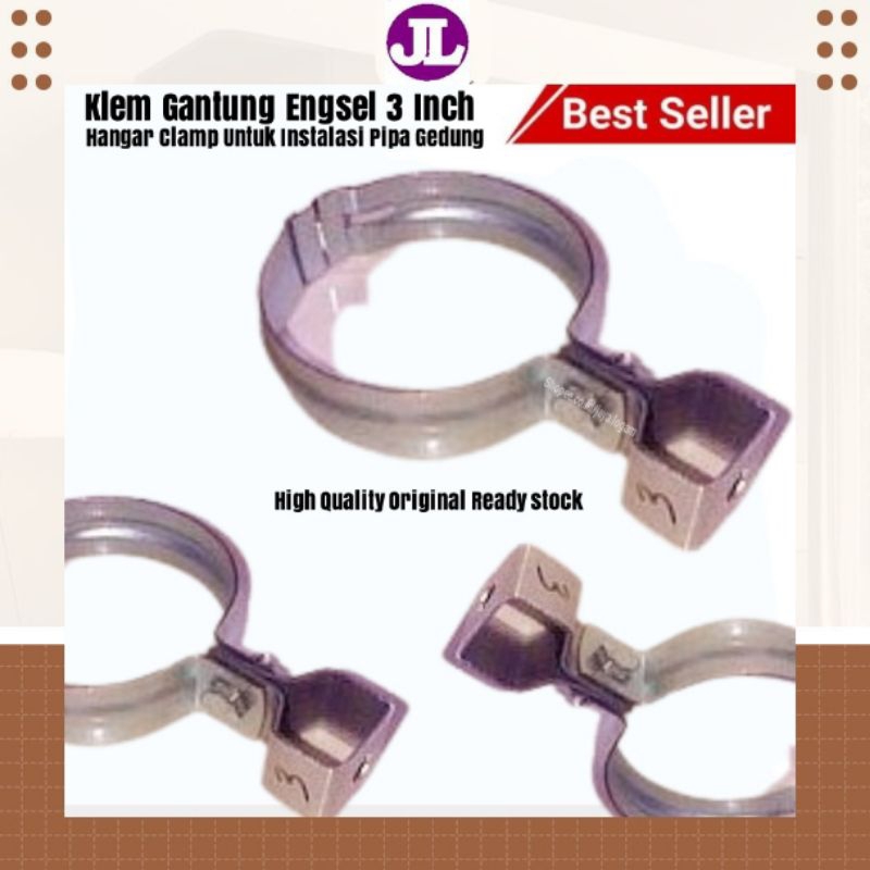 Jual Klem Gantung Engsel Untuk Instalasi Pipa Gedung Hanger Clamp