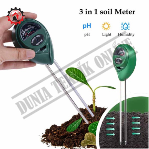 Jual Alat Pengukur PH Kelembaban Kesuburan Tanah Tanaman Soil Meter