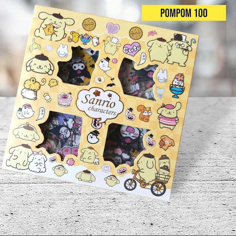 Jual Sticker Lucu Momo Mixue Sanrio Kuromi Dan Melody Isi Lembar