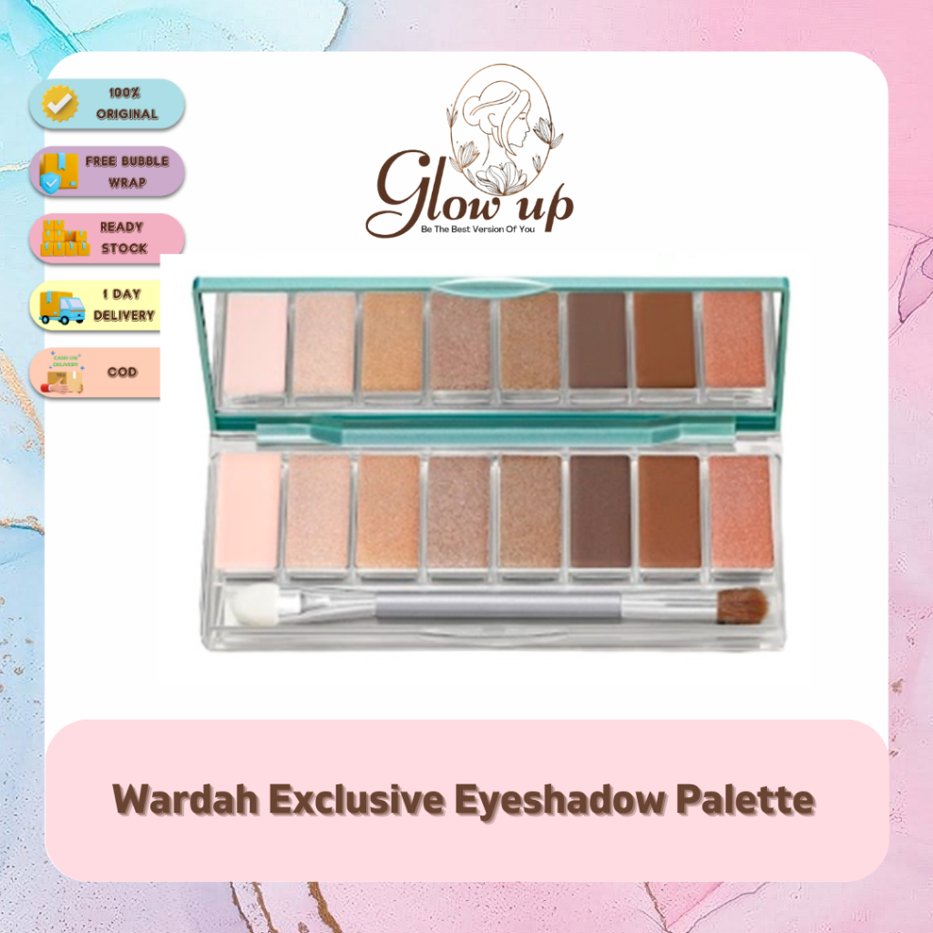 Jual Wardah Exclusive Eyeshadow Palette 9 Warna Pigmented Yang Tahan