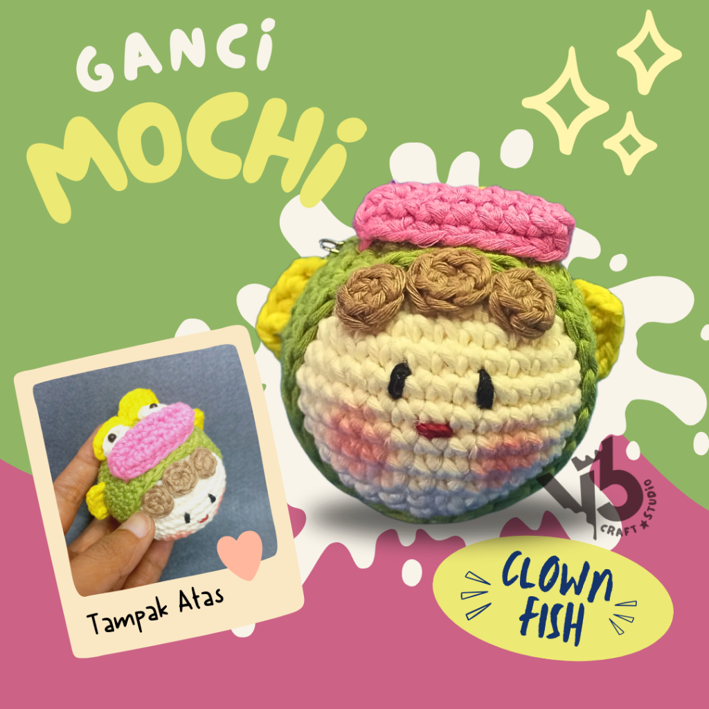 Jual Gantungan Kunci Rajut Amigurumi Motif Mochi Cosplay Shopee