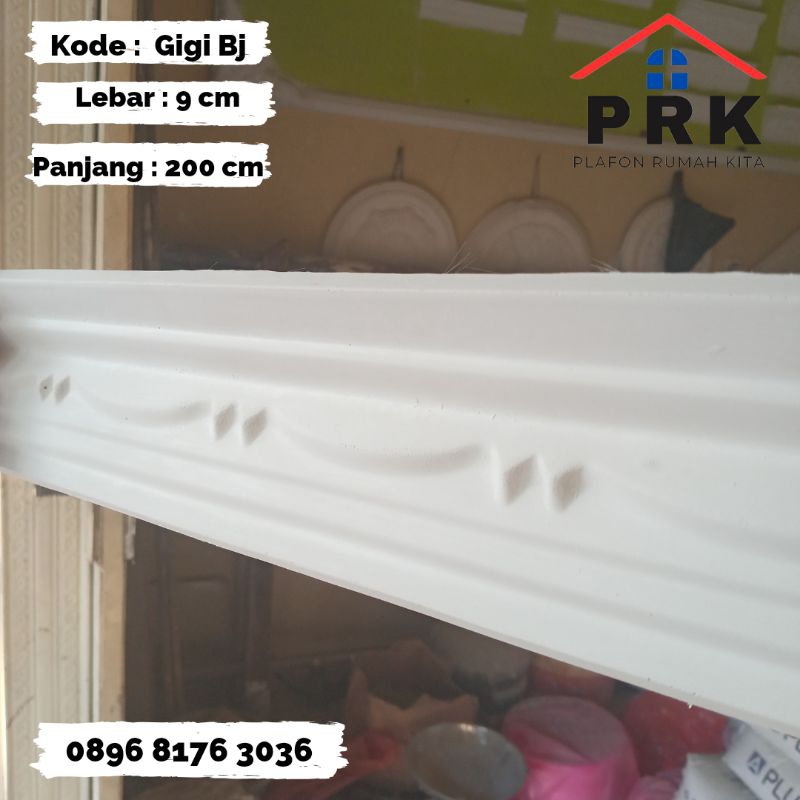 Jual Lis List Gypsum Gipsum Motif Minimalis Gigi Bajing Lebar Cm