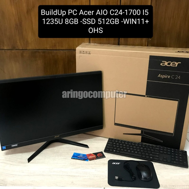 Jual Buildup Pc Acer Aio C I U Gb Ssd Gb Win Ohs