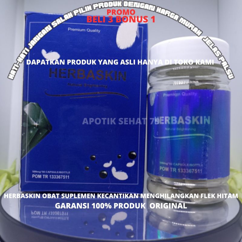 Jual Herbaskin Asli Original Suplemen Penghilang Flek Hitam Natural