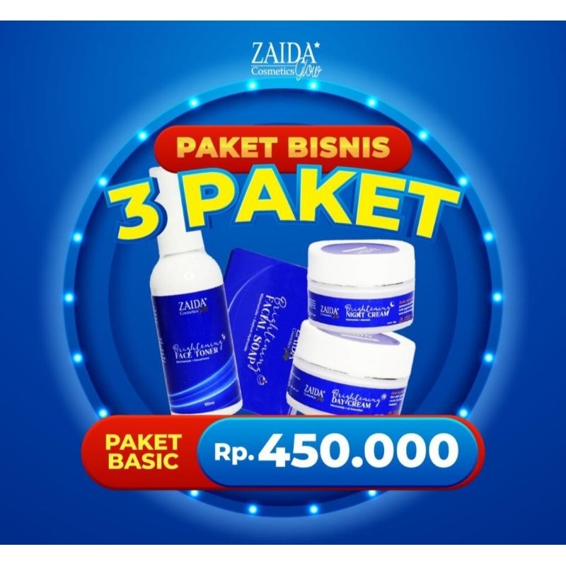 Jual Paket Cream Basic Zaida Glow Shopee Indonesia