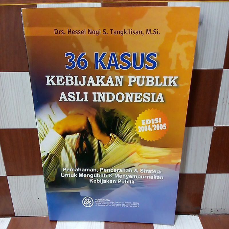 Jual Buku Original Kasus Kebijakan Publik Asli Indonesia By Drs