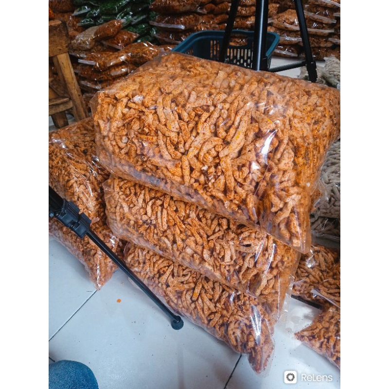 Jual BASRENG PAKET HEMAT ISI 5KG 1BALL BASRENG STIK EXTRA PEDAS DAUN