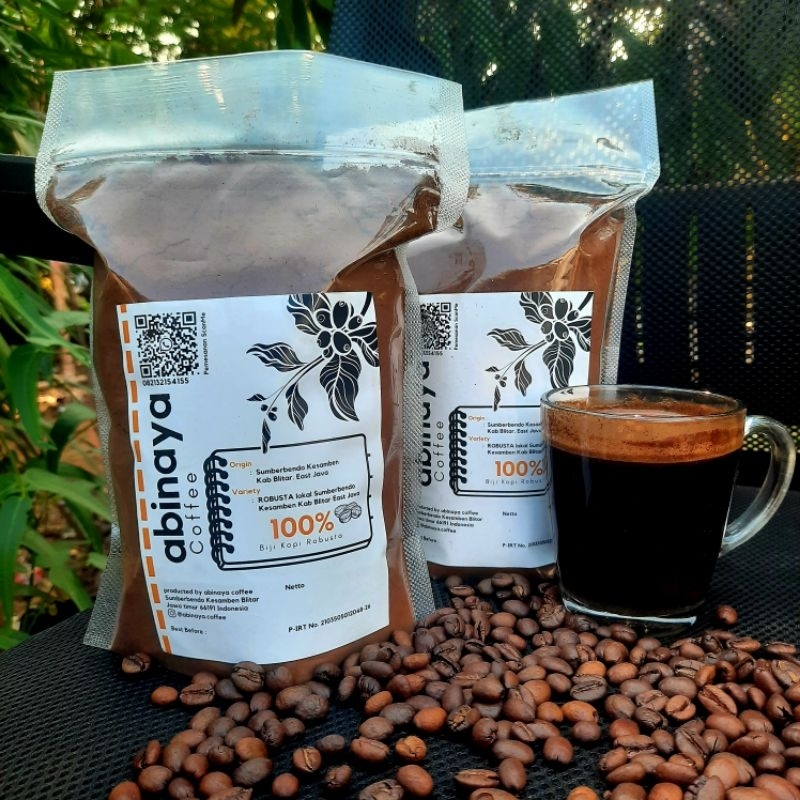 Jual Kopi Bubuk Robusta Abinaya Coffe Khas Blitar Dari Pegunungan