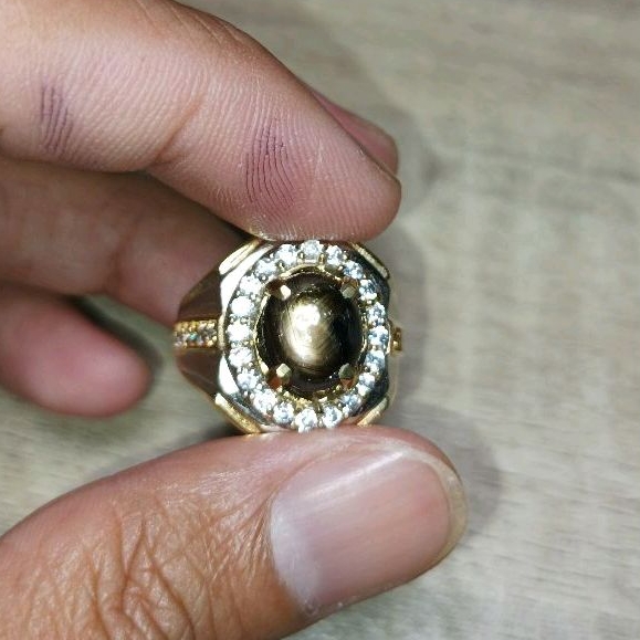 Jual Cincin Batu Permata Natural Black Sapphire Memo Shopee Indonesia