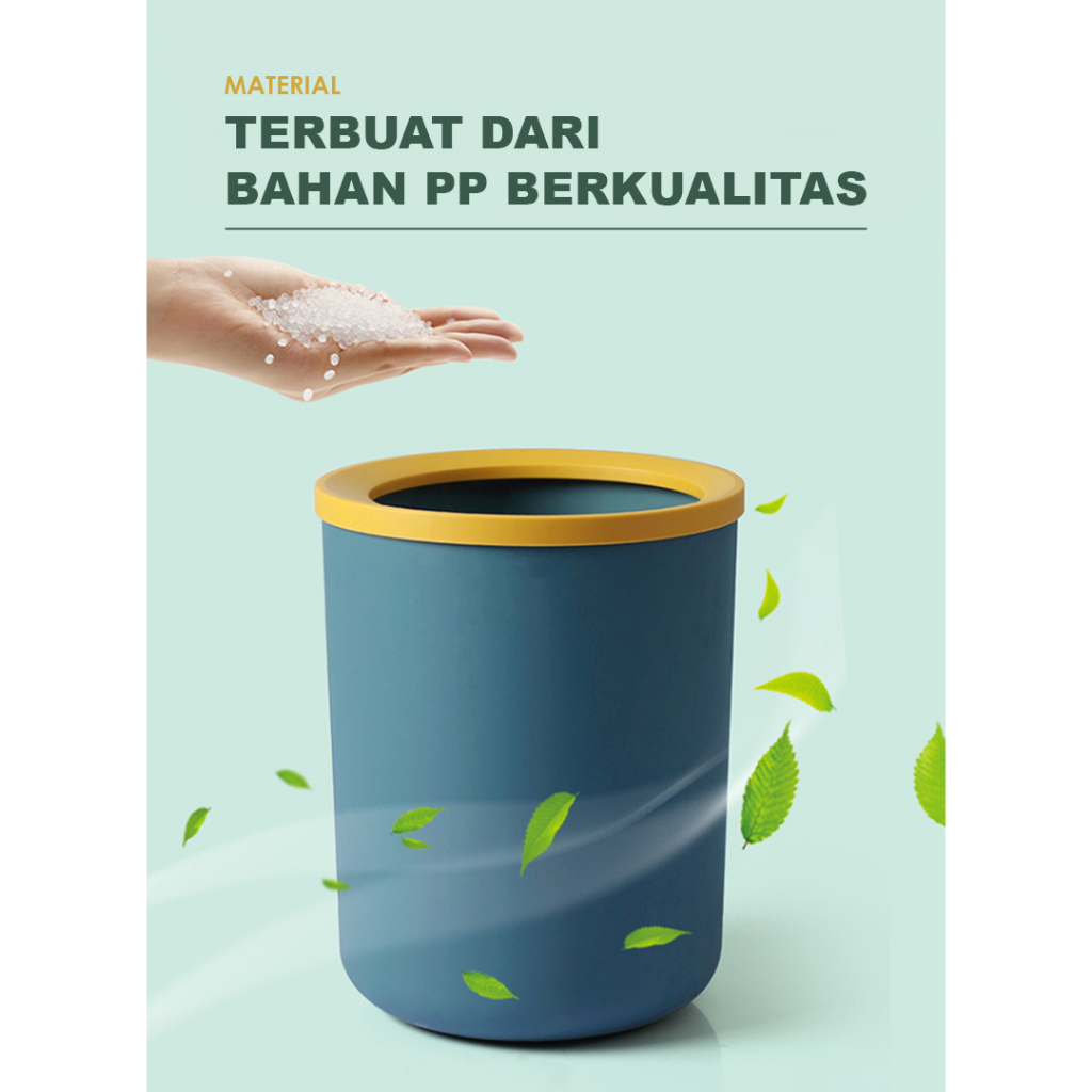 Jual Tempat Sampah Bulat Minimalis Tong Sampah Bundar Estetik L