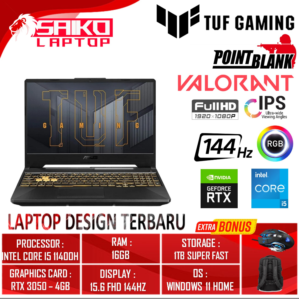 Jual Laptop Gaming Asus Tuf Fx Hc I B To Intel Core I H Ram